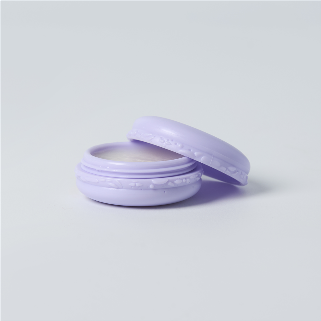 Macaron Plastic Jar and Lid - Lavender